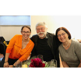 Rheticus Vize-Obfrau Mag. Simone Drechsel mit Dr. Rainer und Elisabeth Rössler.