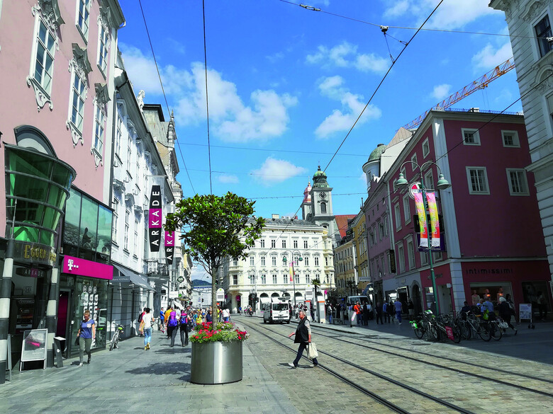 Foto © Wikimedia Commons (Lemur1000) Taubenmarkt in Linz